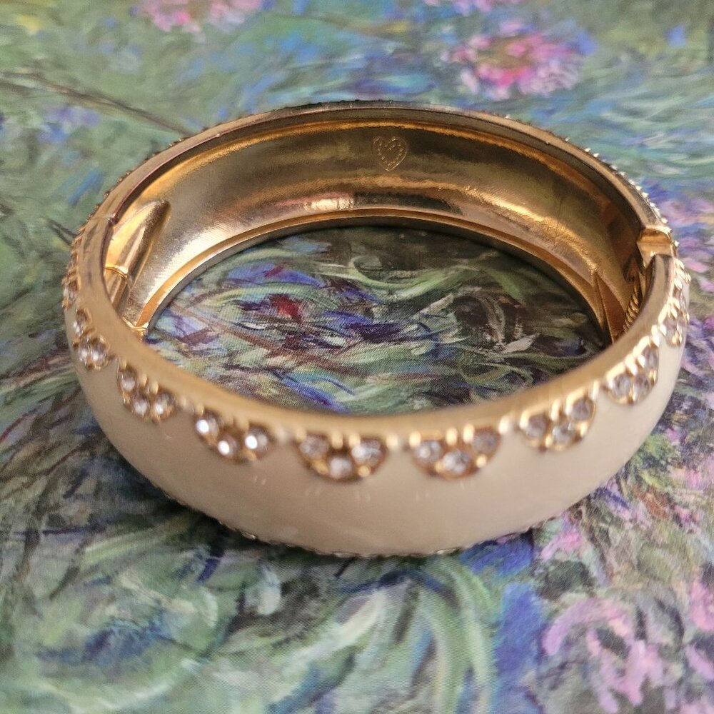 Stella and Dot Enamel and Metal Bangle Bracelet